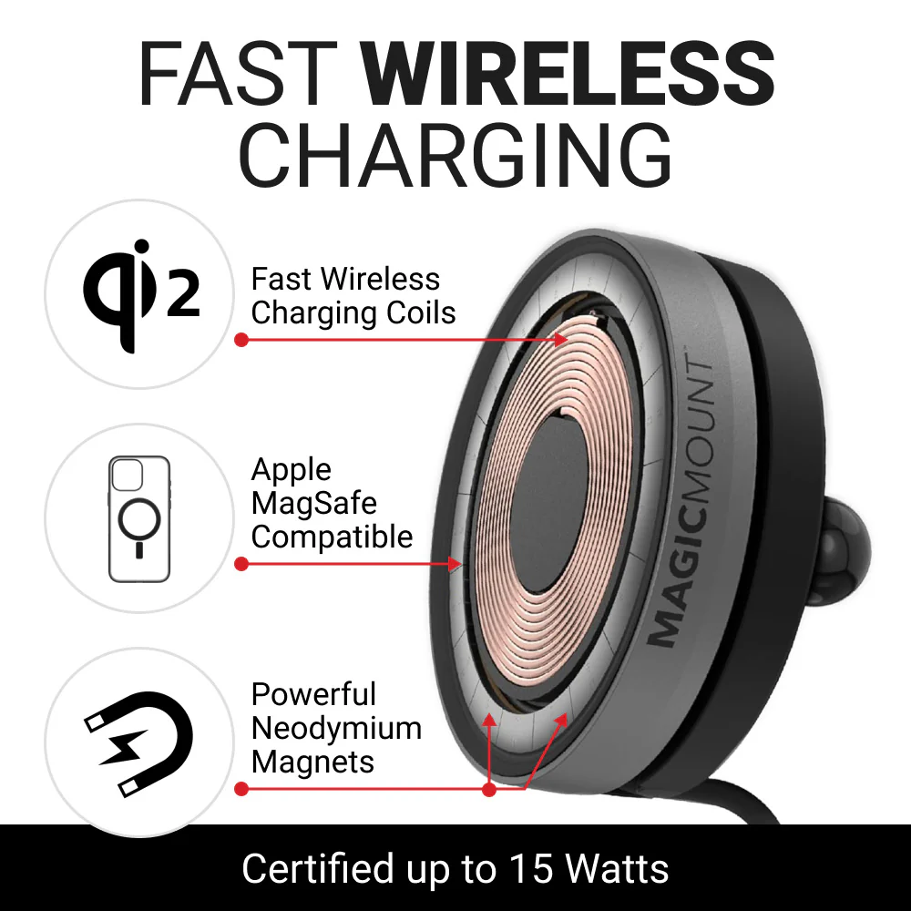 MagicMount 15W Charge Elite Wireless Phone Holder - Image 3