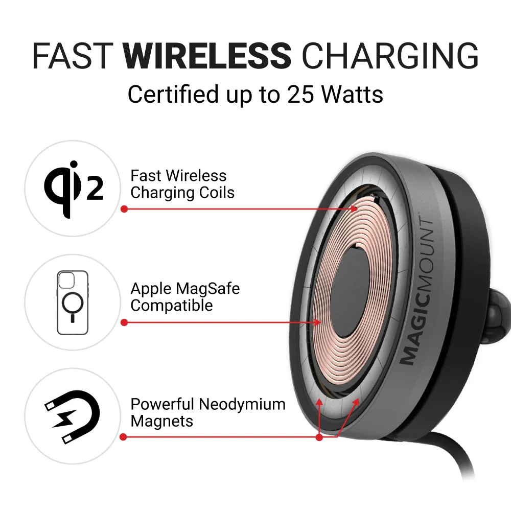 MagicMount 25W Charge Pro Wireless Phone Holder - Image 3