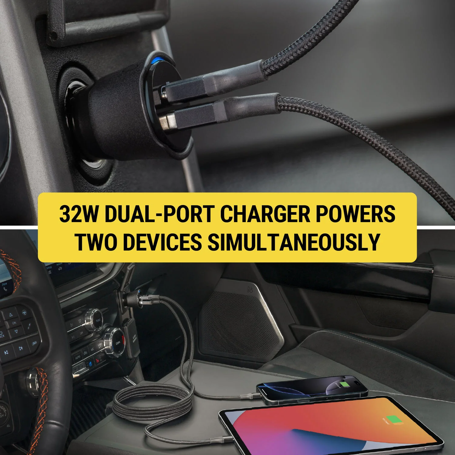 FoundIT™ 32W Dual USB Car Charger & Geo Locator - Image 5
