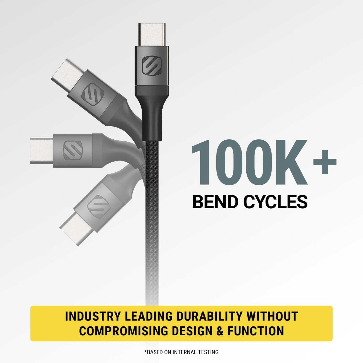 StrikeLine 2-in-1 USB-C to USB-C/Lightning 4 Ft. Charging Cable - Image 6