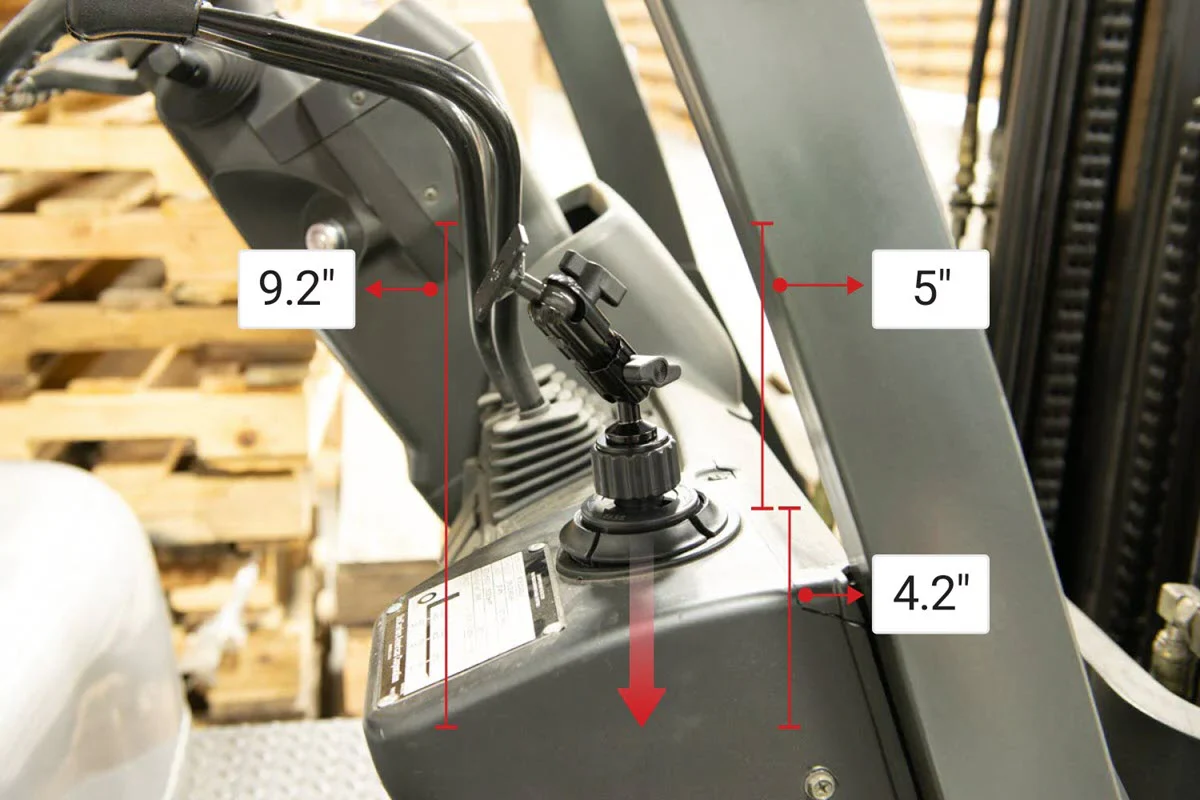 9.2 In. Standard-Duty Pedestal Cup Holder Mount - Image 4