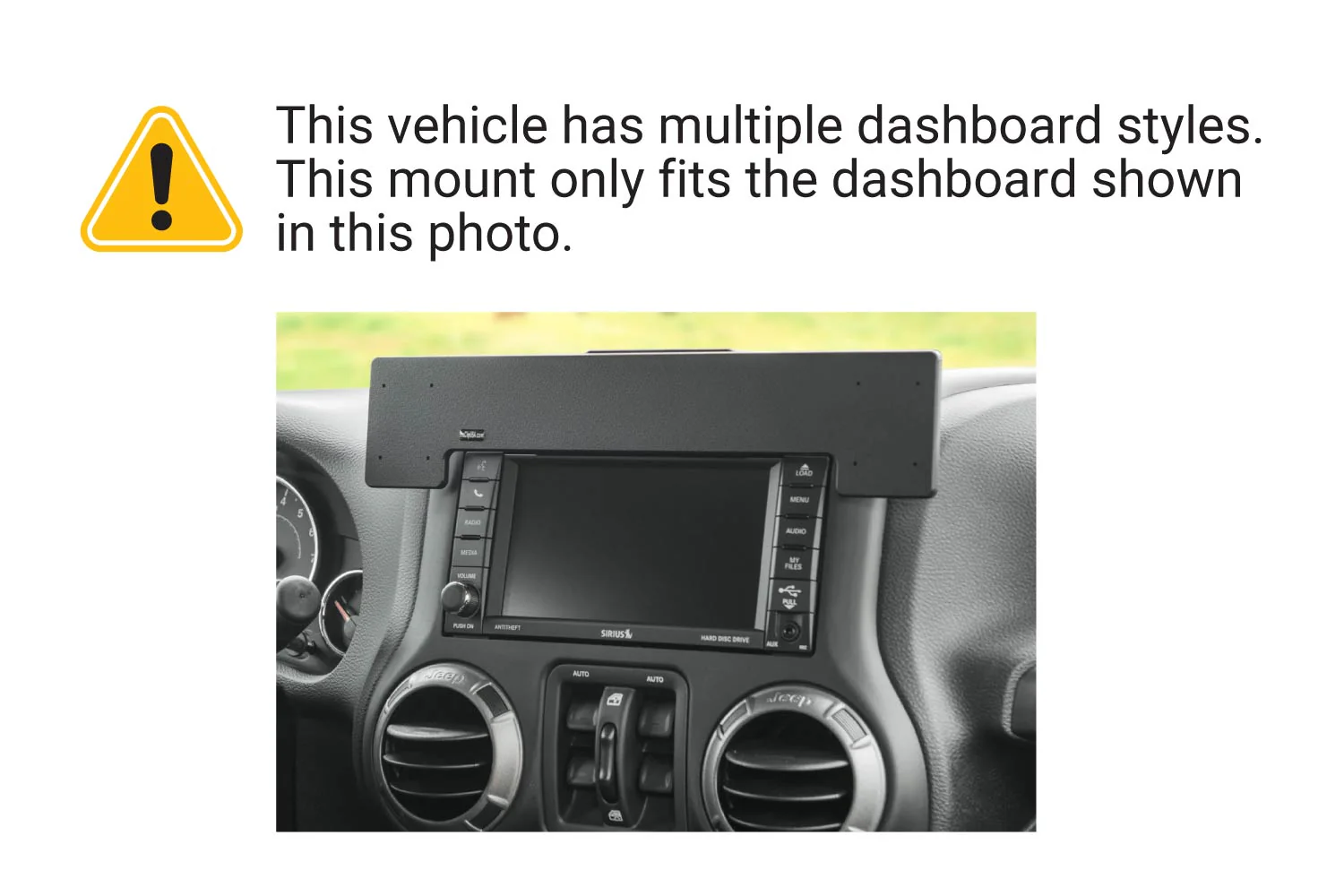 Jeep Wrangler JK Extra-Strength Dash Mount - Image 5