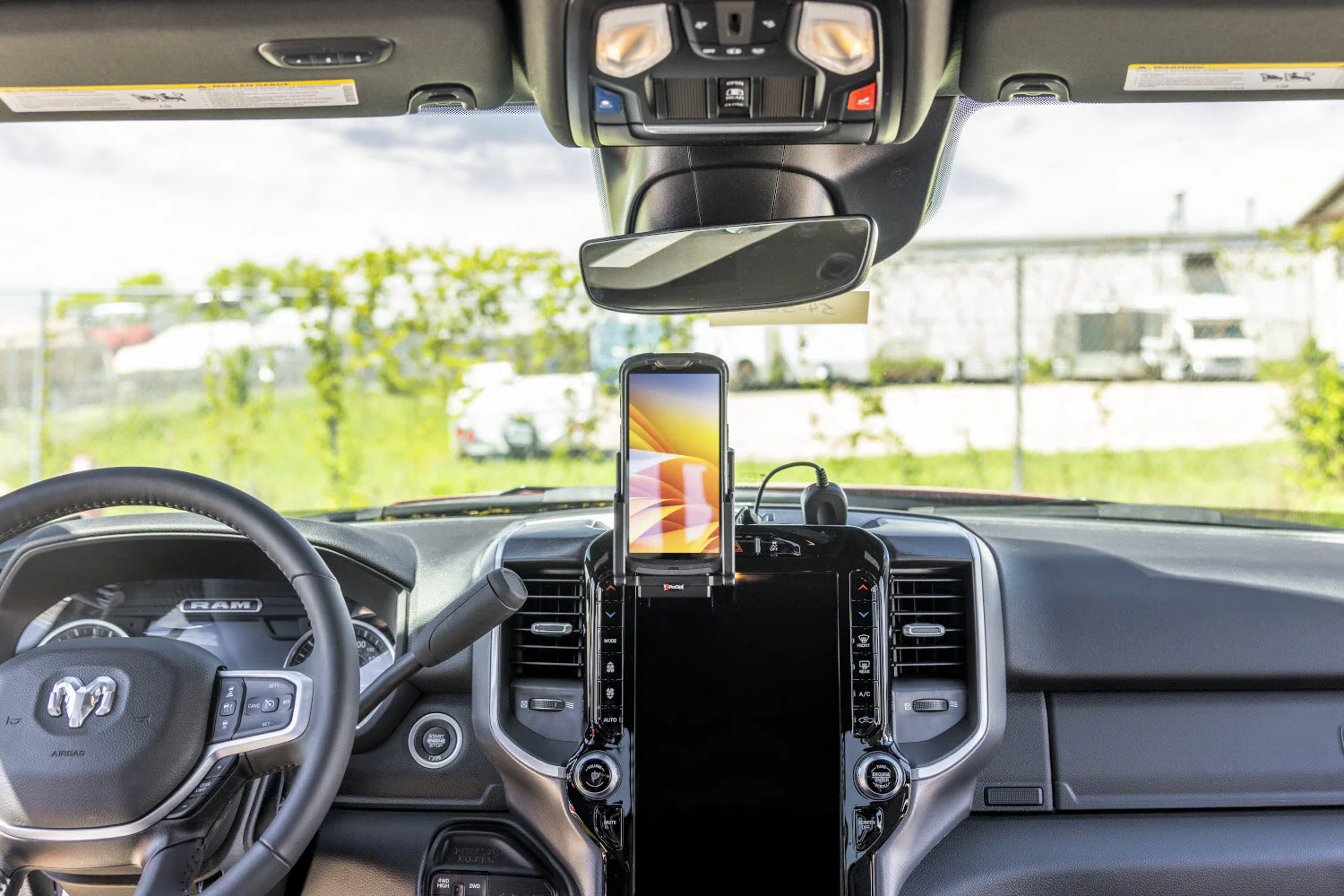 Commercial Dash Mount with Pedestal for RAM Trucks (Large Screen Models) - Image 3