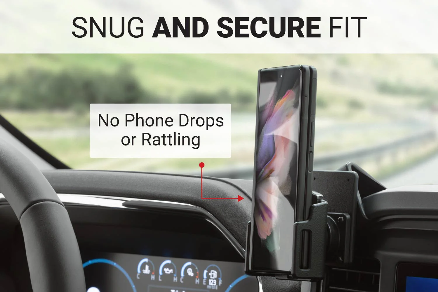 Adjustable Phone Holder (Samsung Galaxy Z Fold6, 5, 4, & 3) for Bare Device Only - Image 3