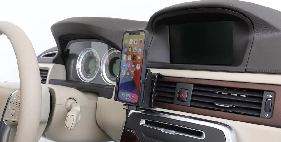 Adjustable iPhone Charging Holder with USB Cigarette Lighter Plug - Image 5
