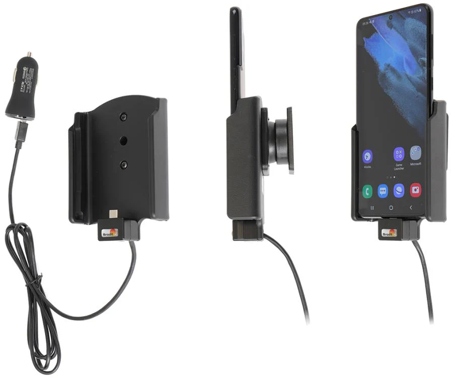 Charging Holder with USB Cigarette Lighter Plug - Image 2