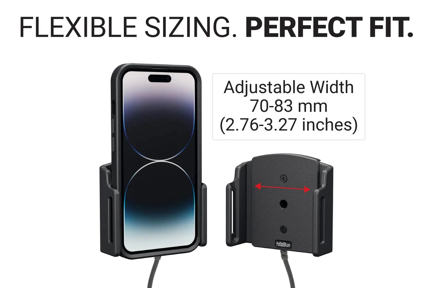 Adjustable Charging Holder for iPhone 17/17 Pro, 16/16 Pro (with Medium Cases) - Image 3