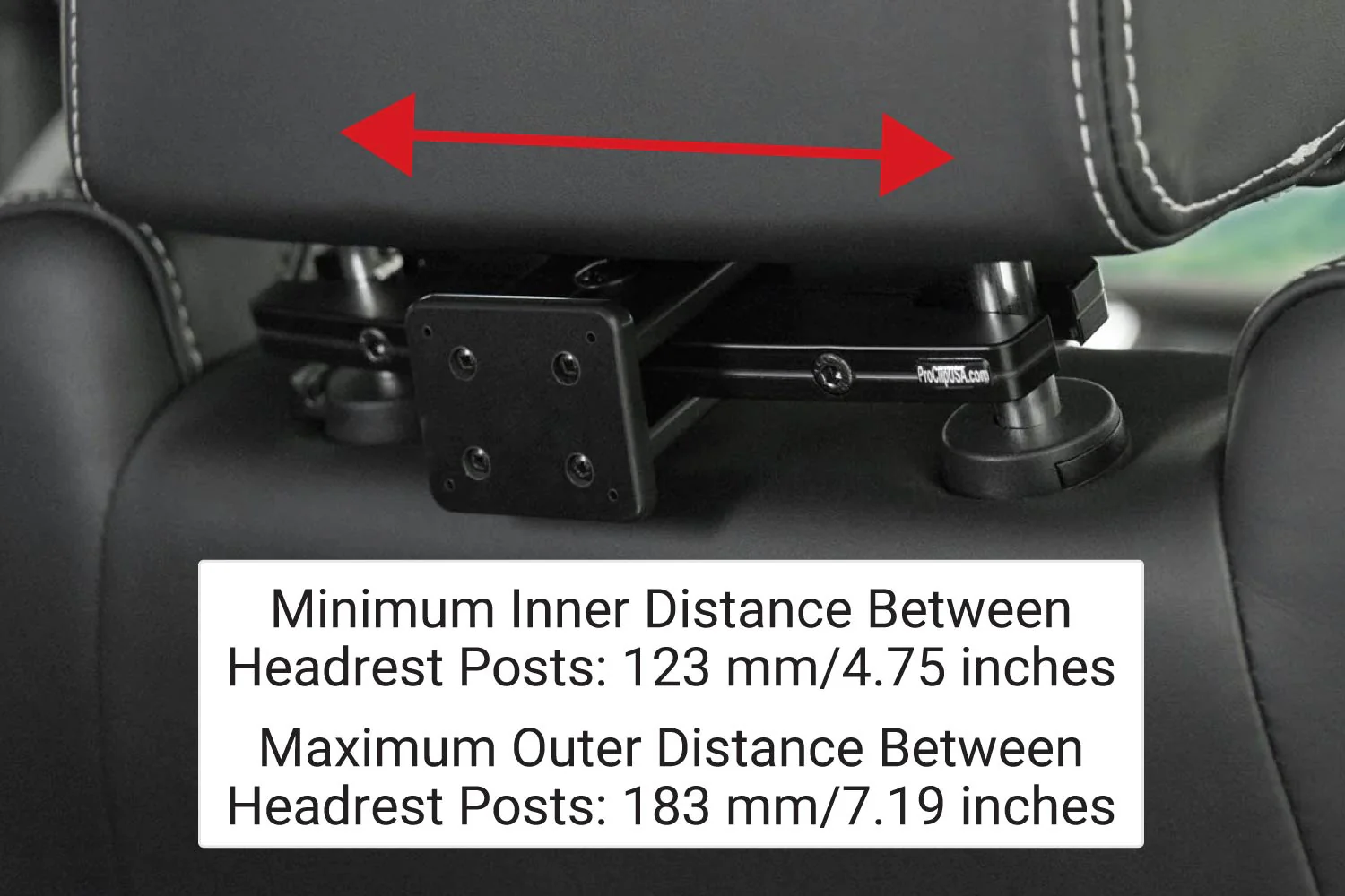 ProClip Heavy-Duty Adjustable Headrest Mounting Base - Medium - Image 3