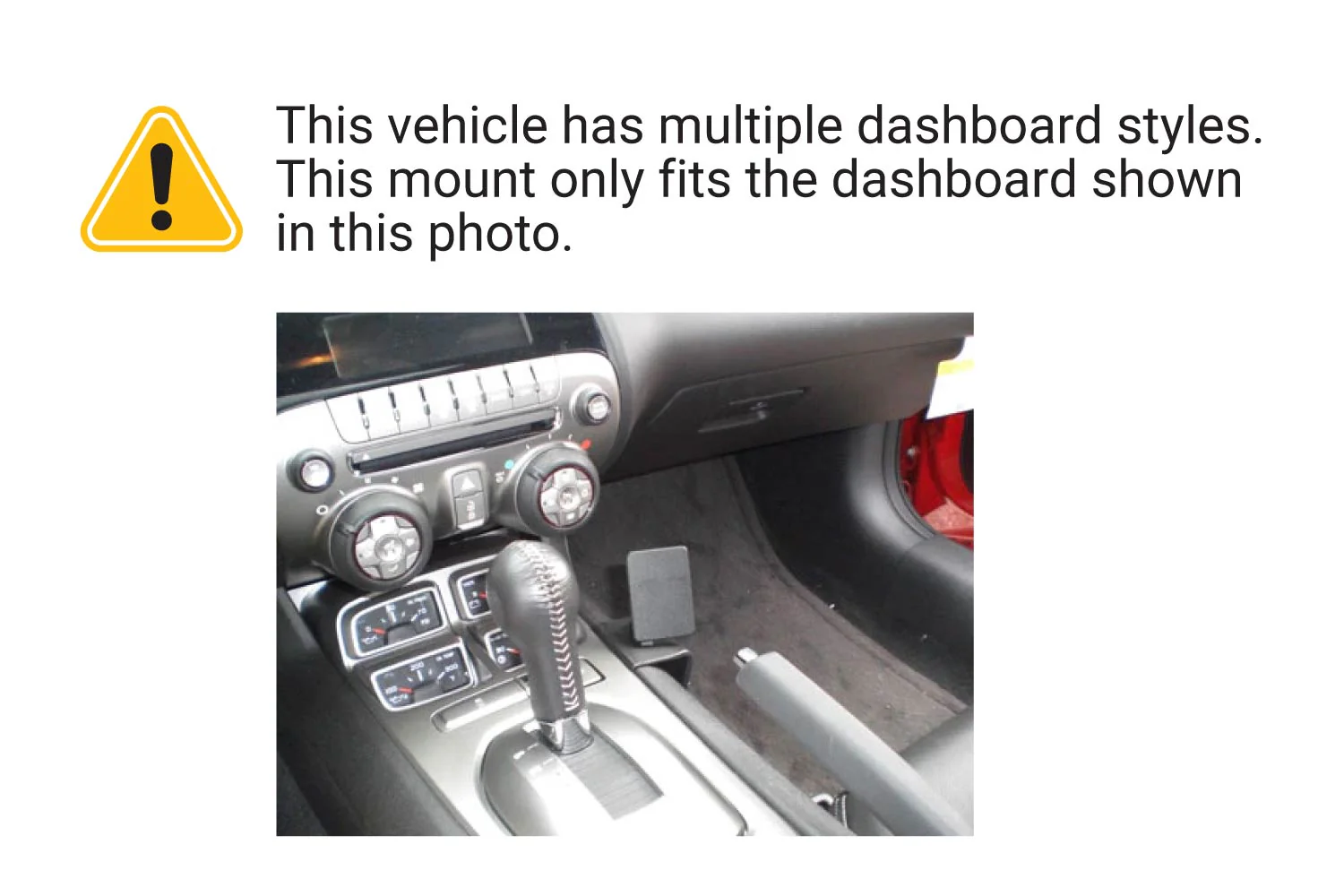 Right Console Mount for Chevy Camaro - Image 3