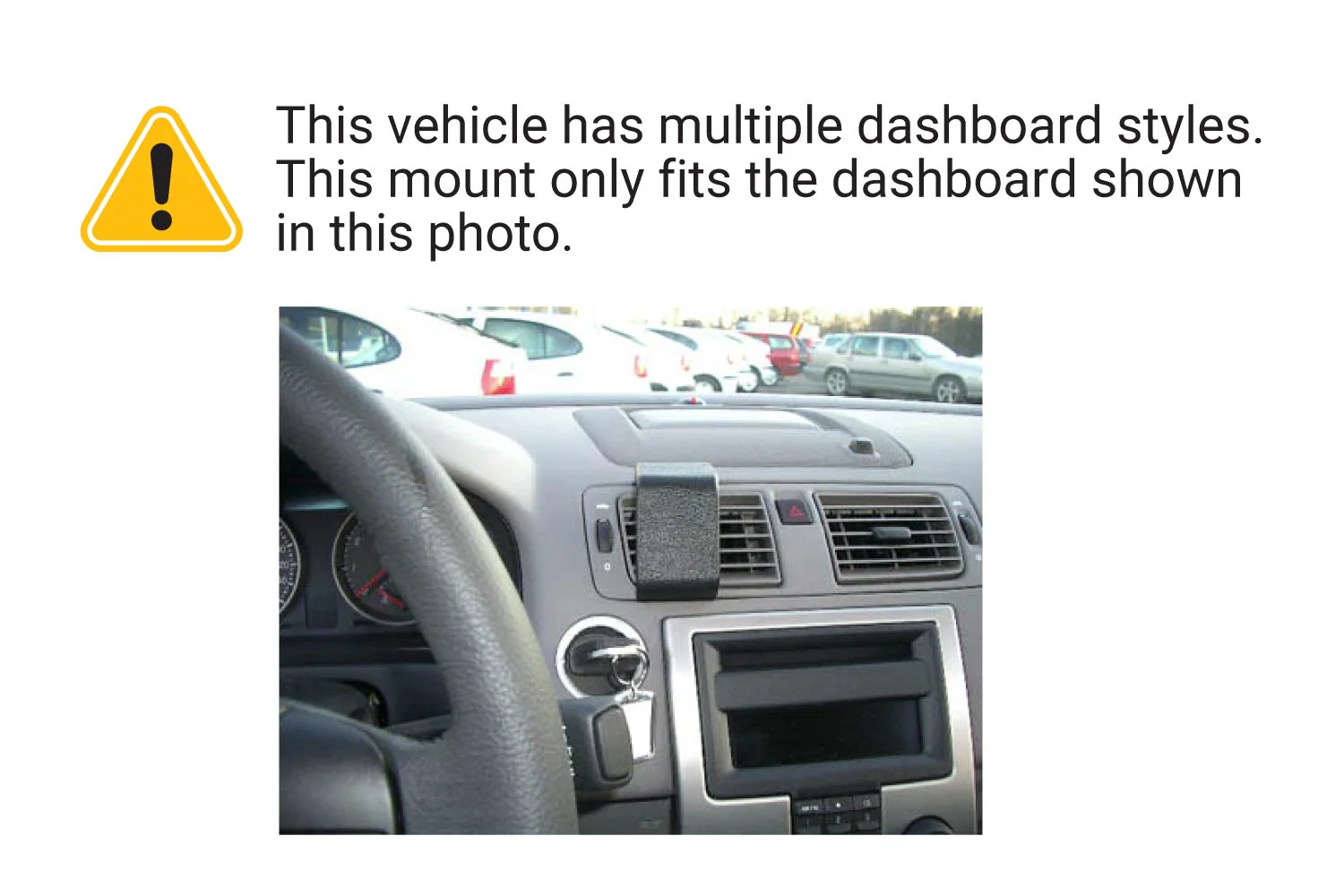Center Dash Mount for Volvo C30, C70, S40, V50 - Image 3
