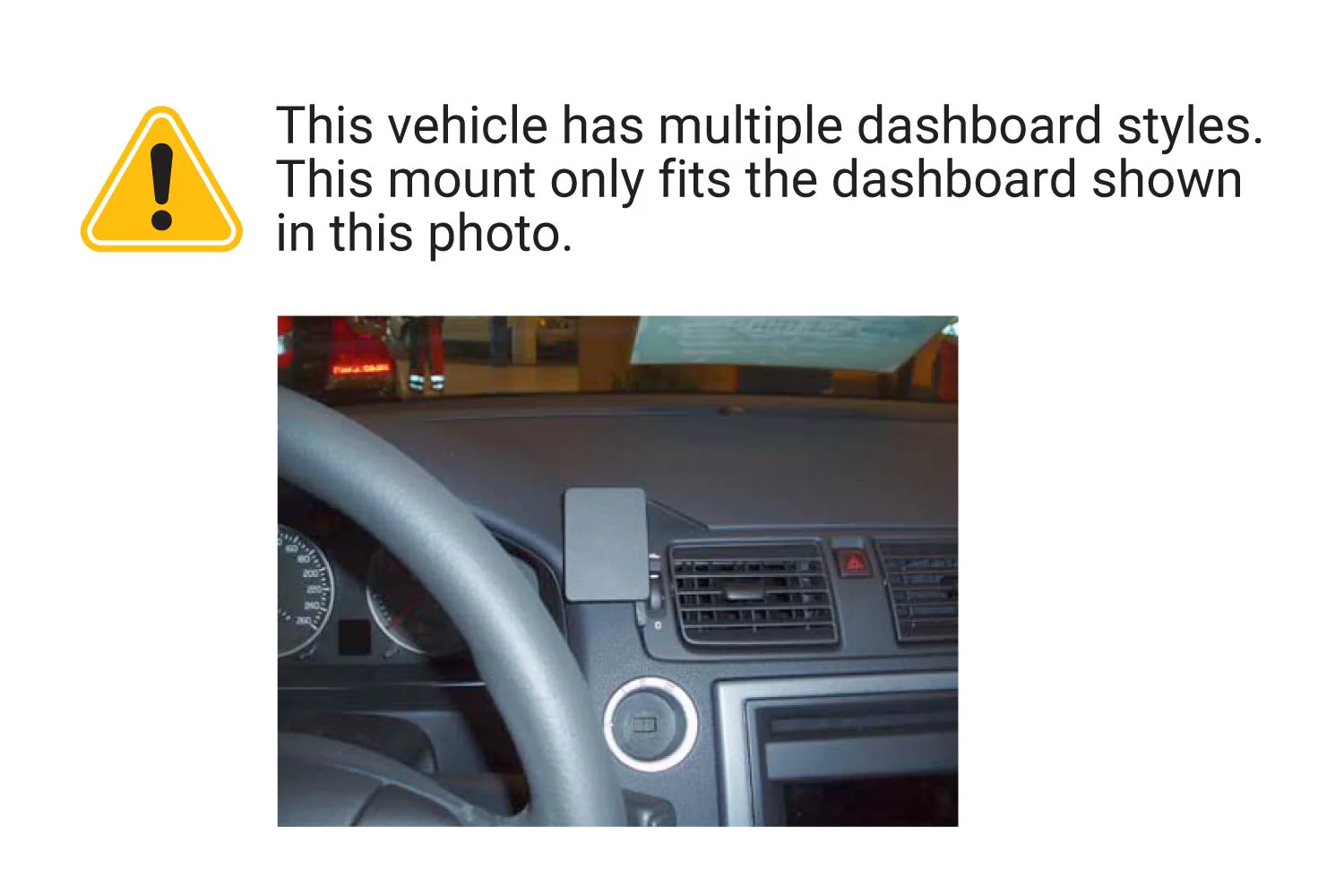 Center Dash Mount for Volvo C30, C70, S40, V50 - Image 3