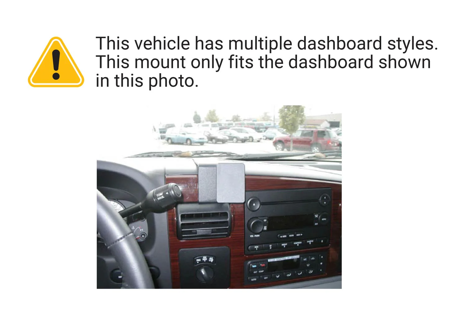 Center Dash Mount for Ford Excursion, F-250/F-350/F-450/F-550 - Image 3