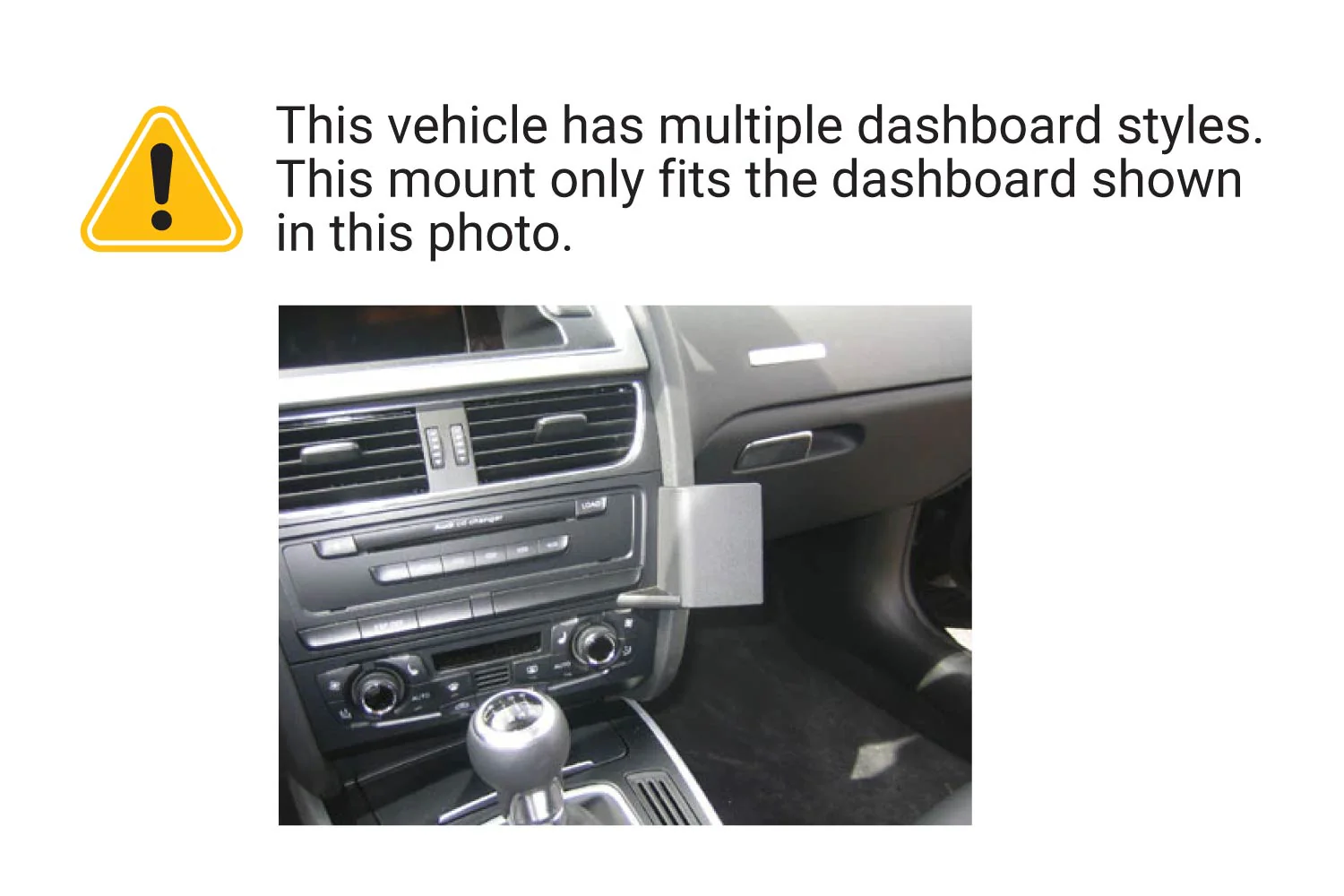 Angled Dash Mount for Audi A4, A5, S4, S5 - Image 3