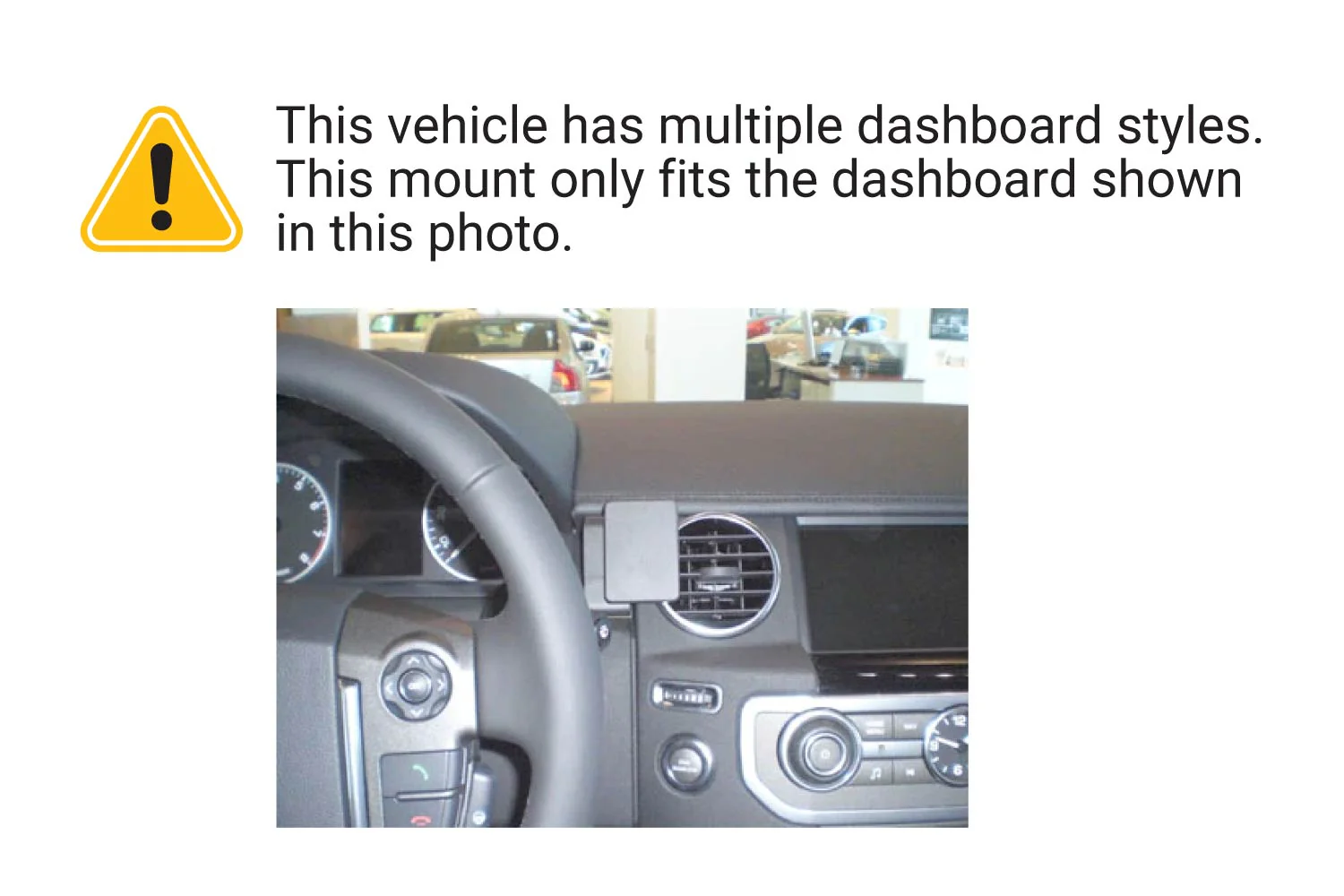 Center Dash Mount for Land Rover LR4 - Image 3