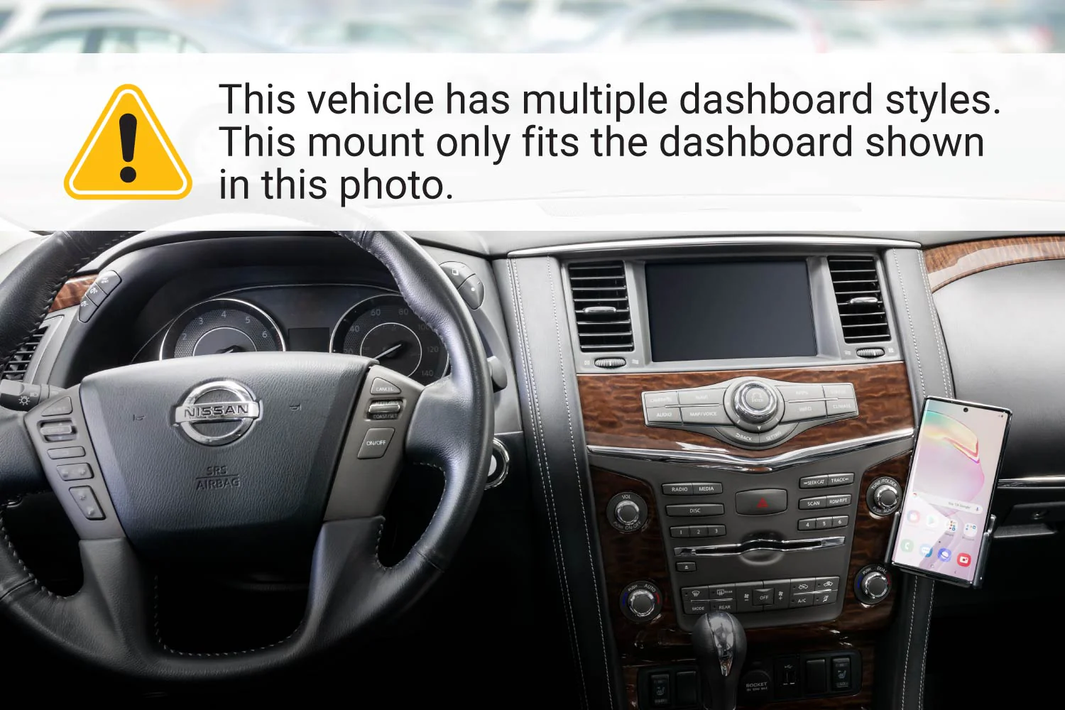 Angled Dash Mount for Infiniti QX56, QX80, Nissan Armada - Image 3