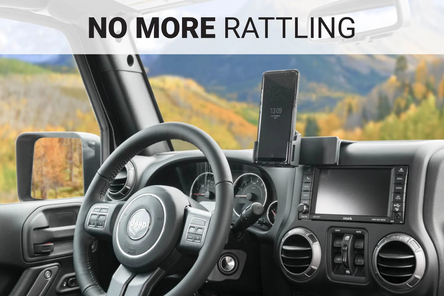 Center Dash Phone Mount for Jeep Wrangler JK - Image 5