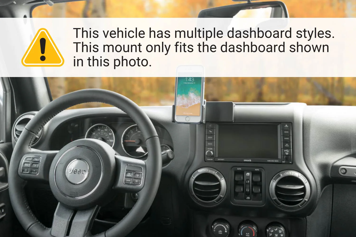 Center Dash Phone Mount for Jeep Wrangler JK - Image 7