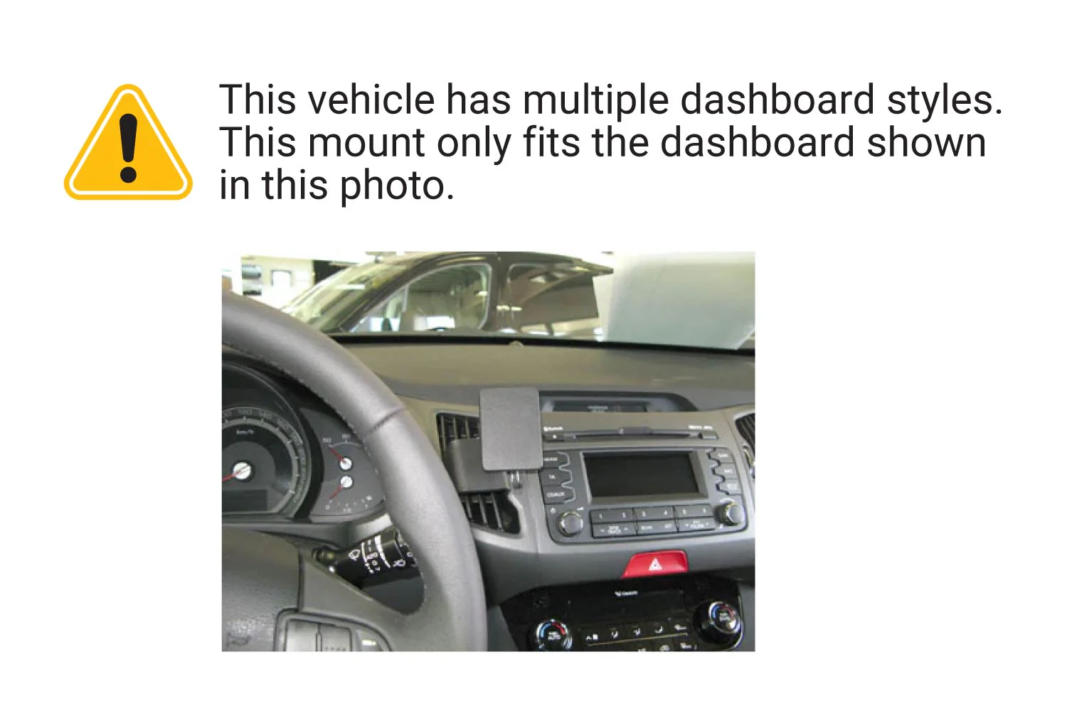 Center Dash Mount for Kia Sportage - Image 3