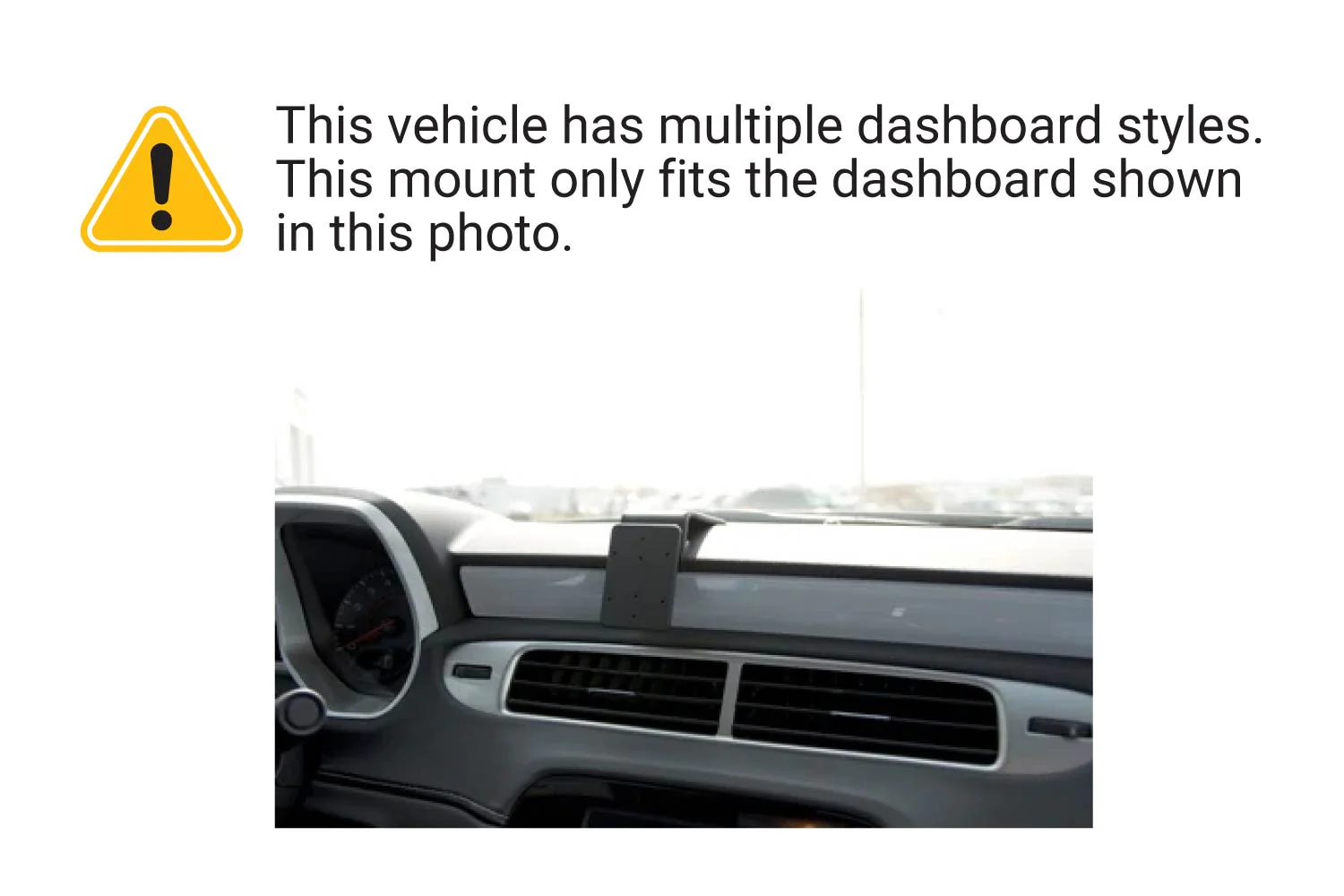 Center Dash Mount High for Chevy Camaro - Image 5