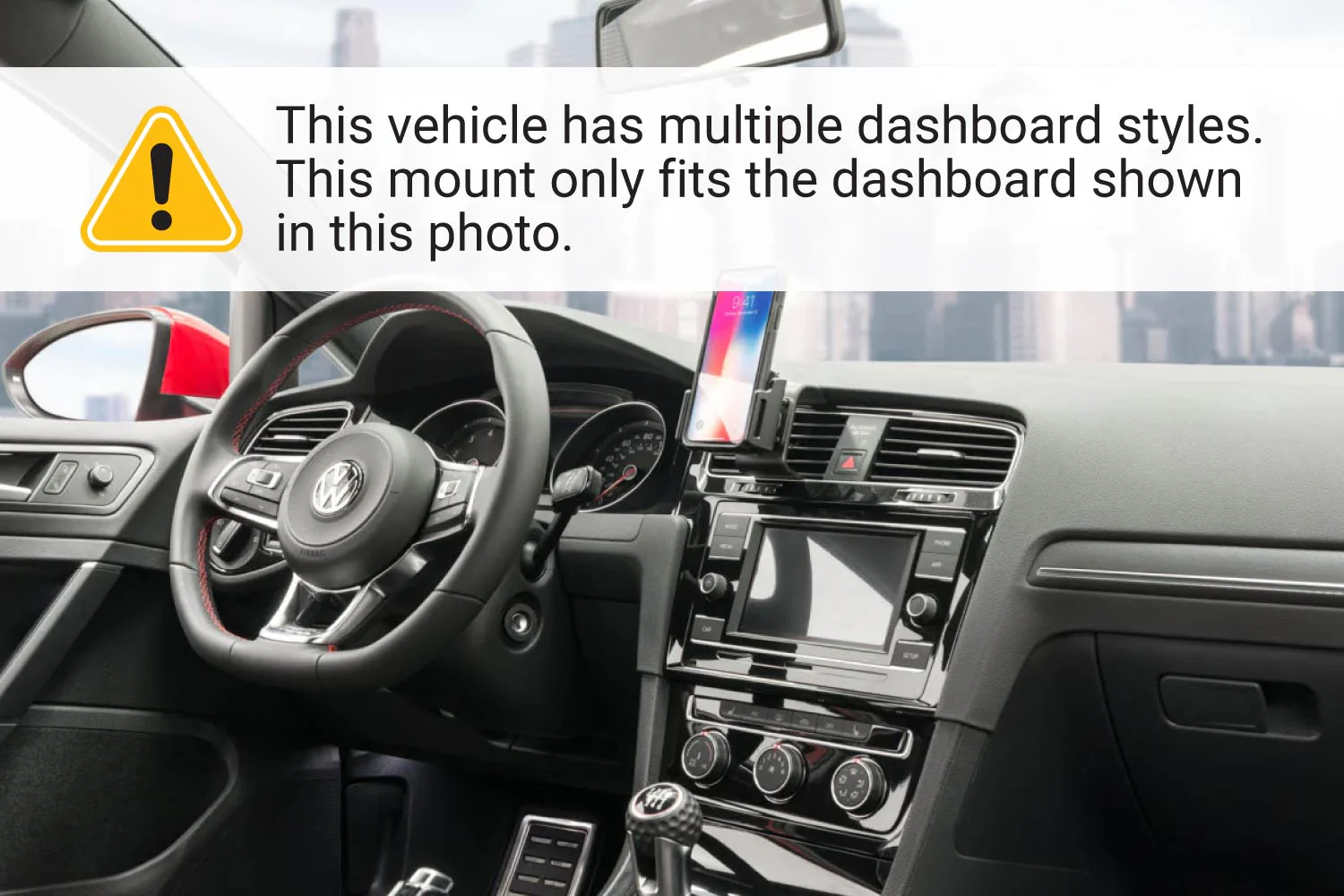 Center Dash Mount for VW Golf (GTI) VII - Image 8