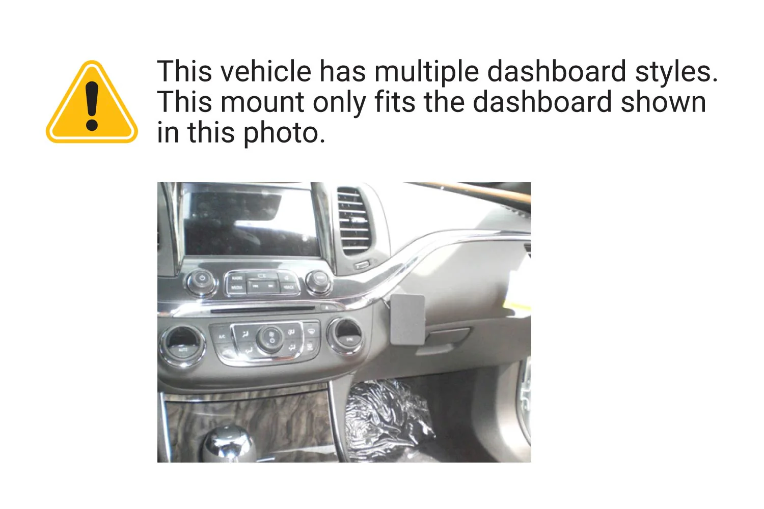 Center Dash Mount for Chevrolet Impala - Image 3