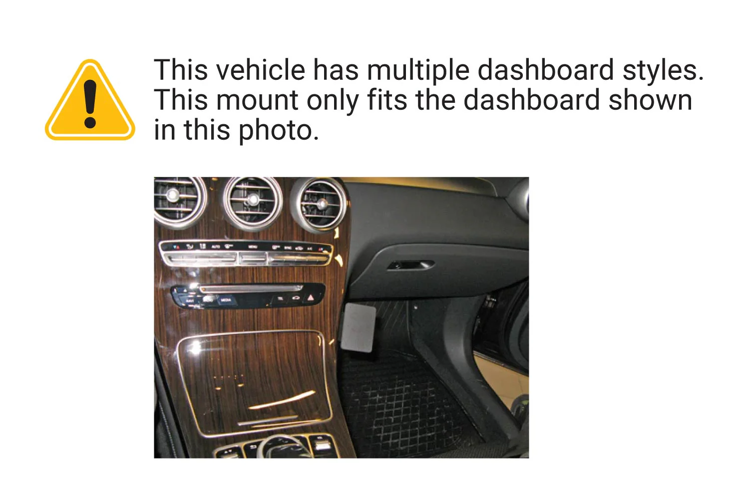 Angled Dash Mount for Mercedes Benz GLC-Class - Image 3
