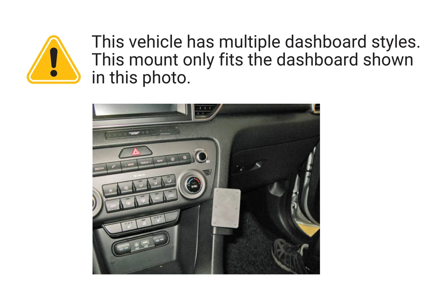 Center Dash Mount for Kia Sportage - Image 3
