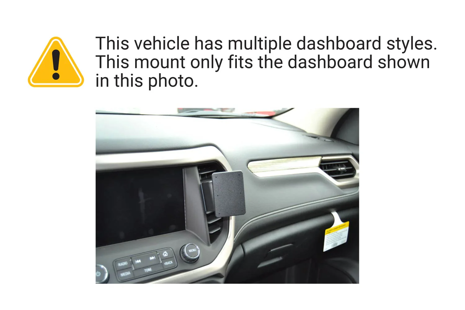 Angled Dash Mount for GMC Acadia - Image 3