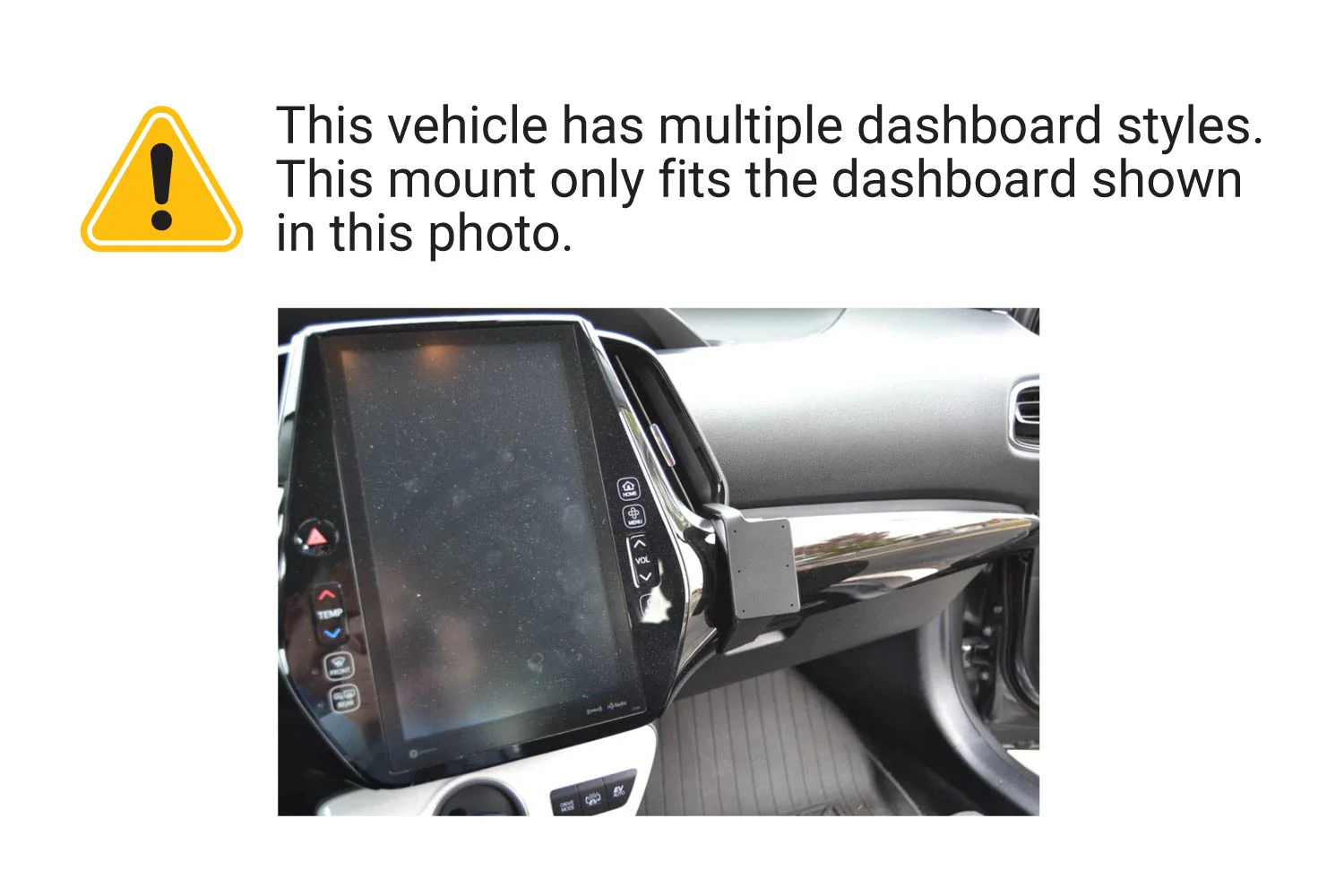 Angled Dash Mount for Toyota Prius, Prius Prime - Image 3