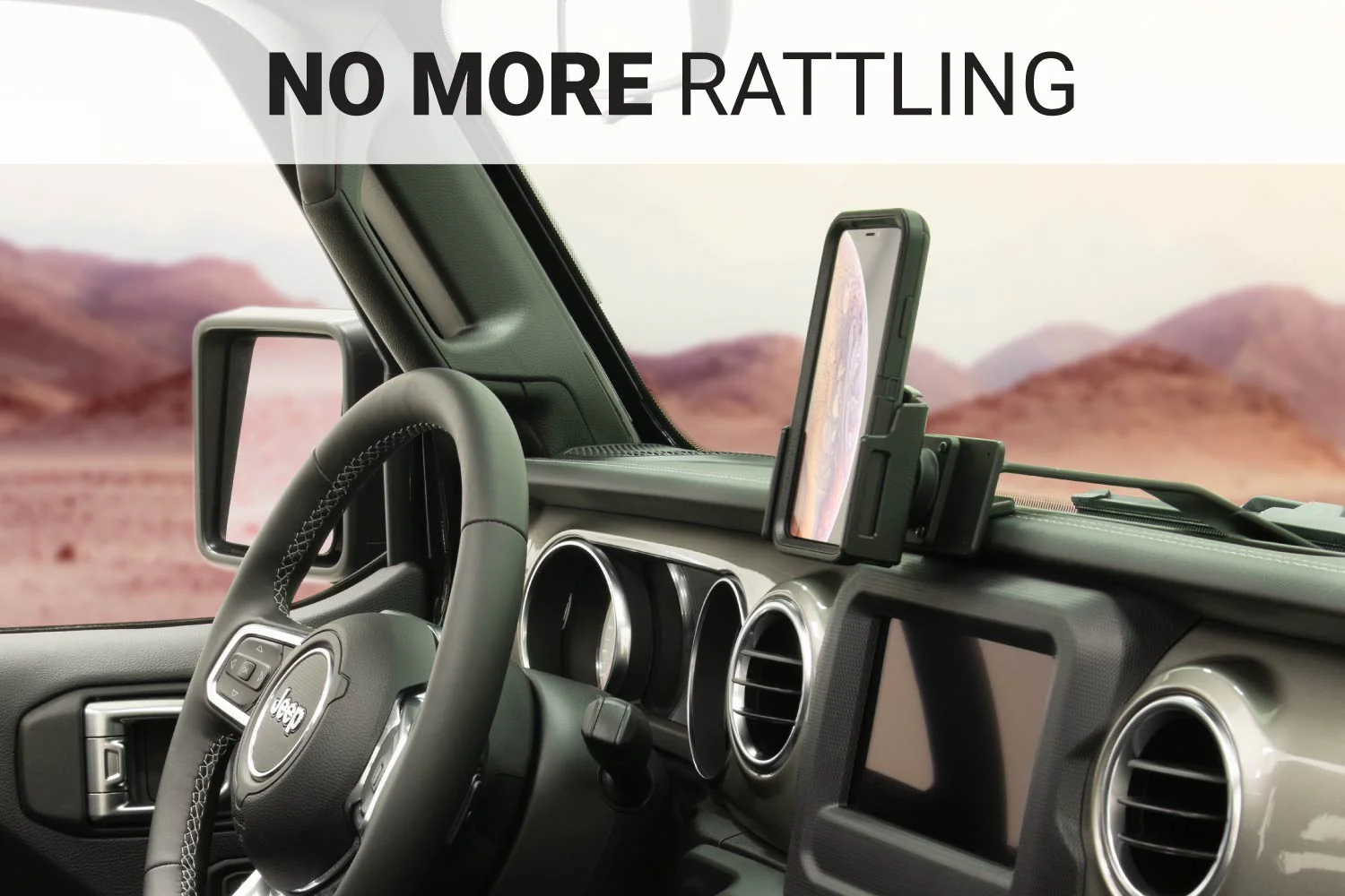 Center Dash Phone Mount for Jeep Wrangler JL, Wrangler 4xe & Gladiator - Image 5