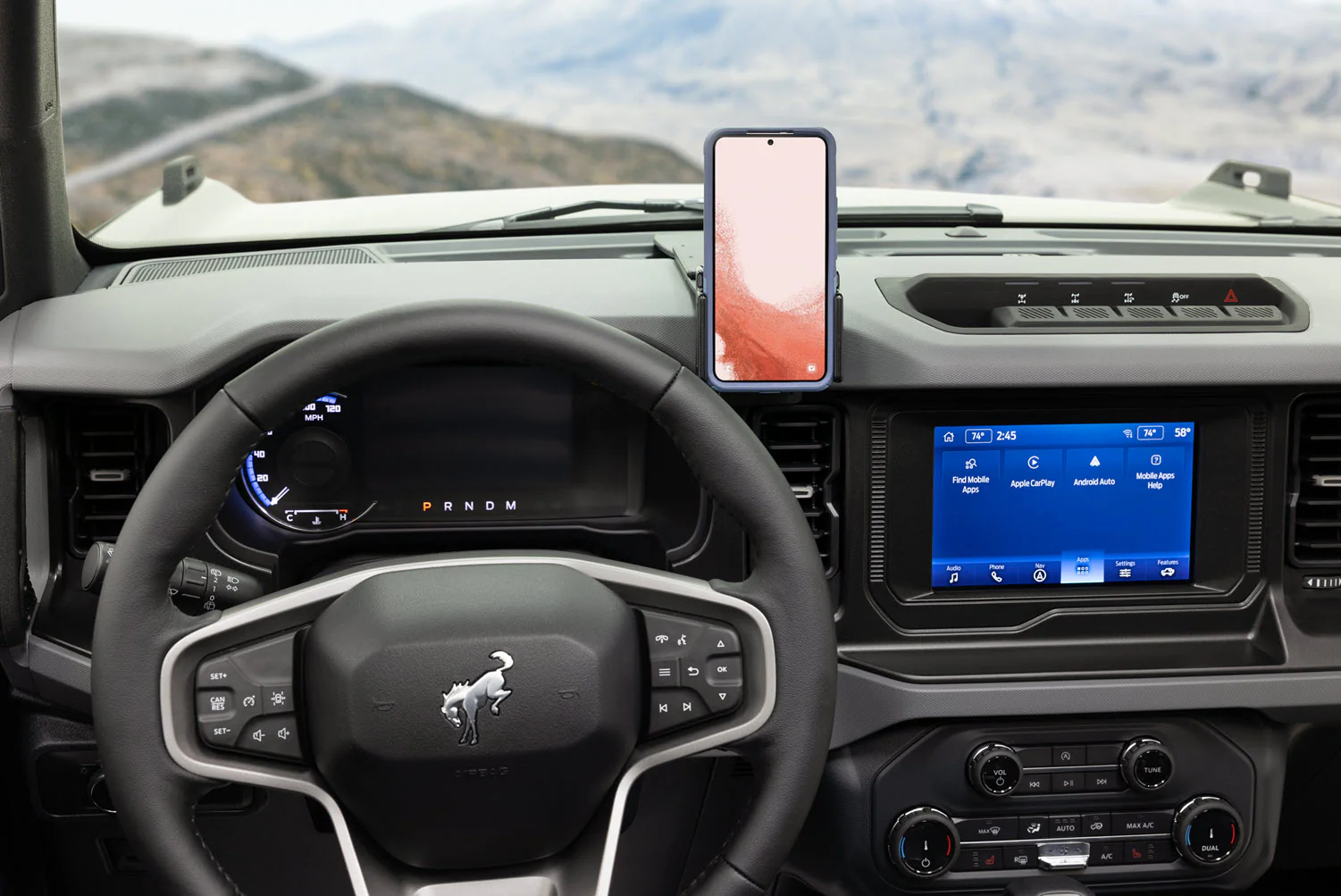 Center Dash Phone Mount for Ford Bronco - Image 5