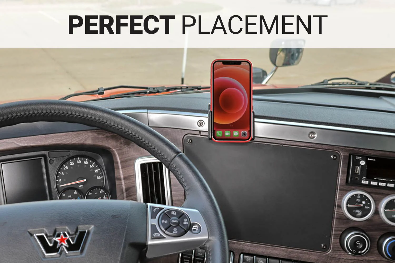 Center Dash Mount for Western Star 4700/4900/5700 - Image 5