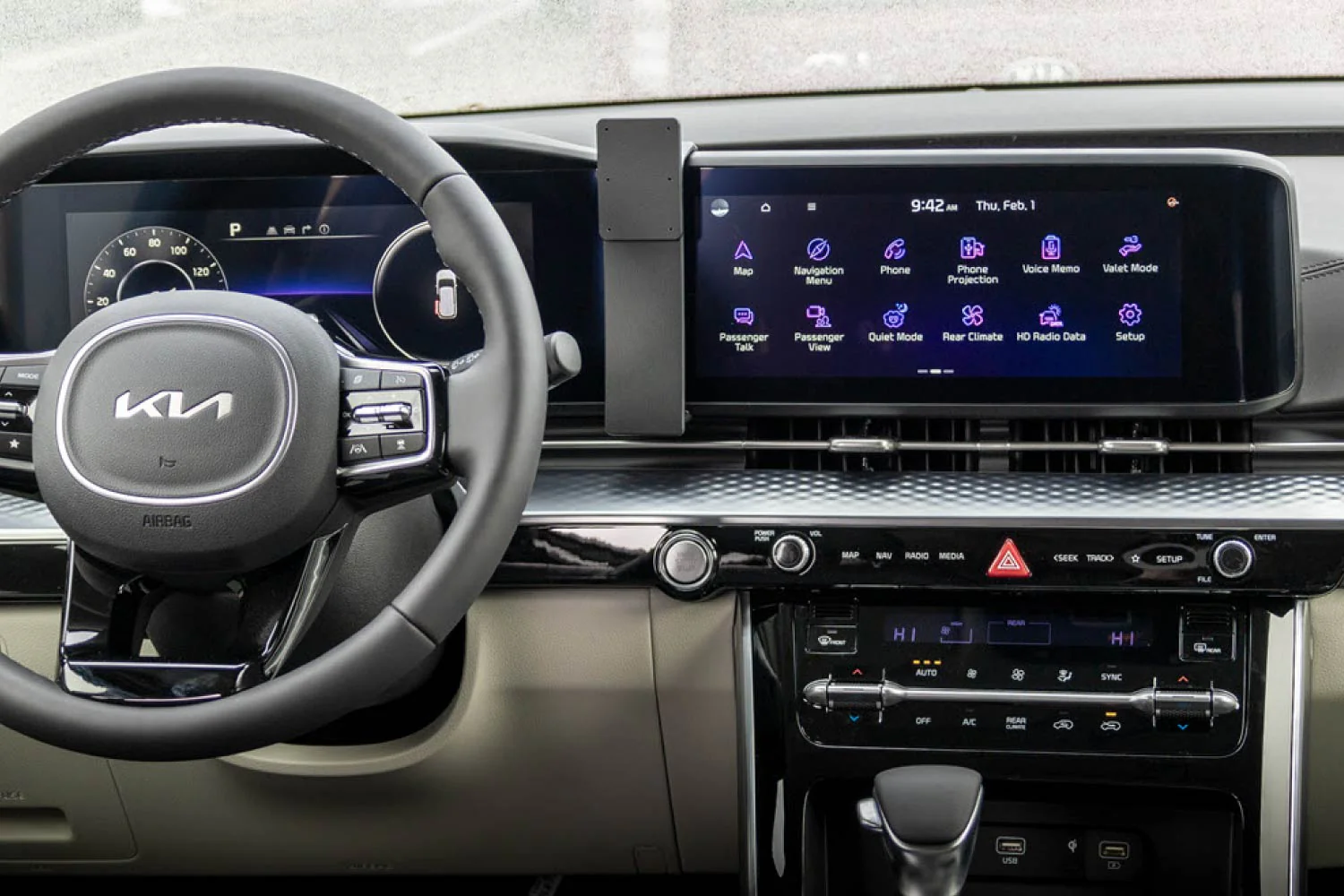 Center Dash Mount for KIA Carnival