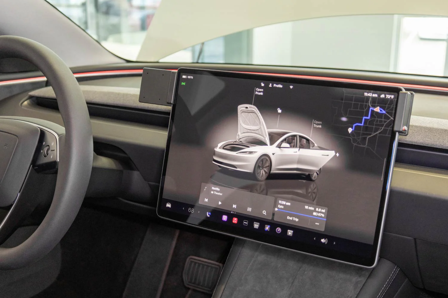 Center Screen Mount for Tesla Model 3 (Highland Refresh) - Image 2