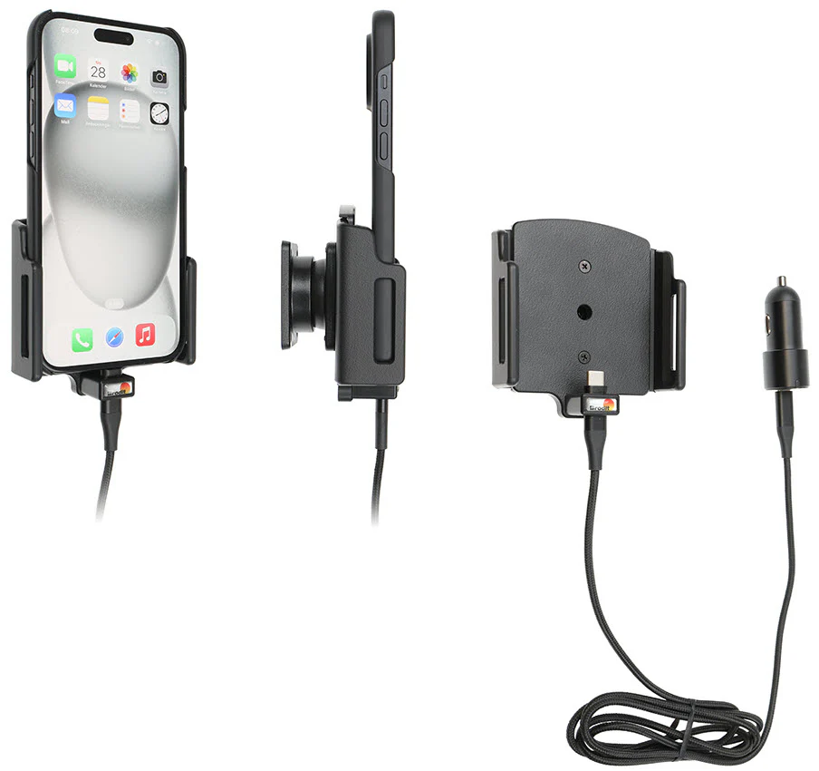 Adjustable Charging Holder for iPhone 17 Pro Max, 16 Plus/16 Pro Max (with Rugged Cases)