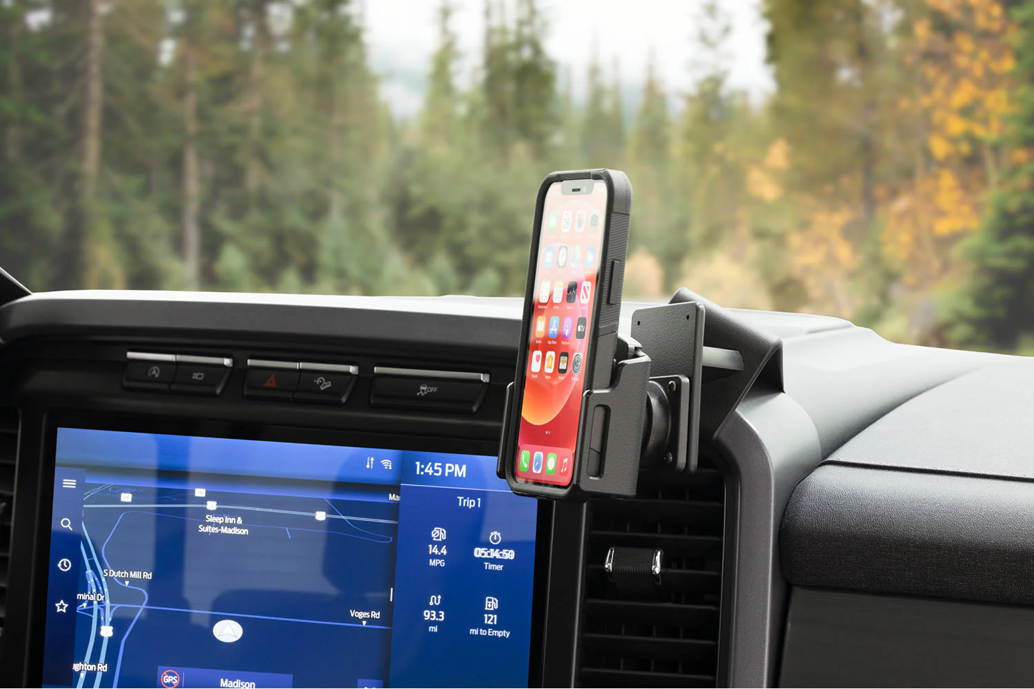 Angled Dash Mount for Ford F-150 Lightning - Image 4