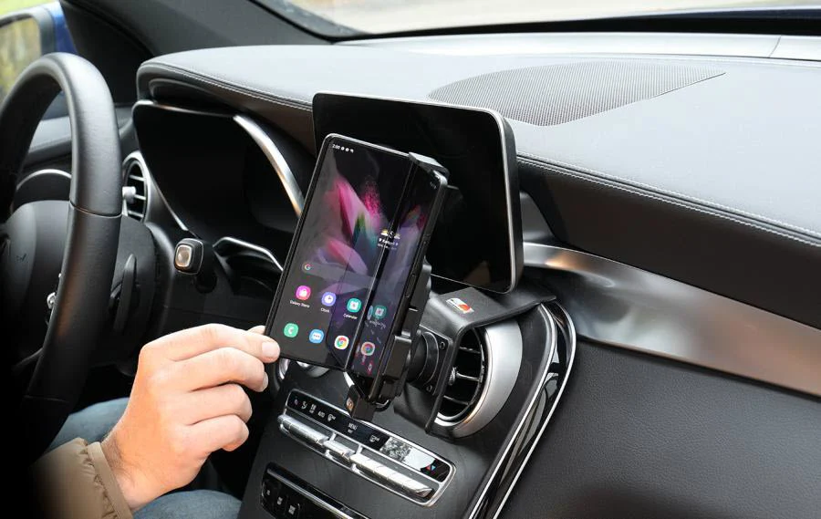 Galaxy Z Fold3 Spring Loaded Charging Holder for Cig-Plug - Image 4