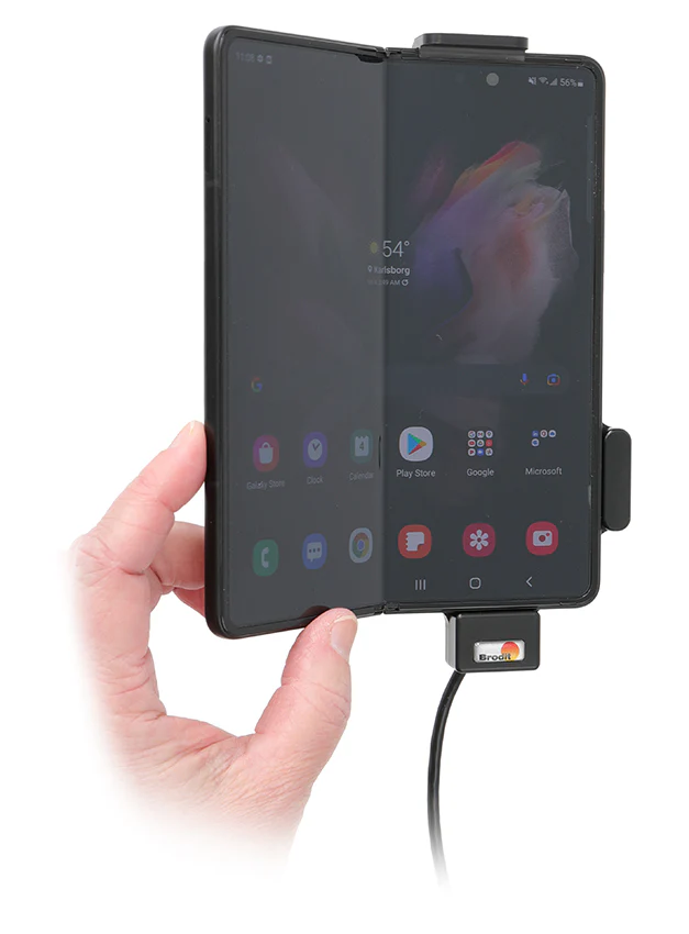 Spring Loaded Charging Holder for Hard-Wired Installation (Samsung Galaxy Z Fold5, 4) - Image 3